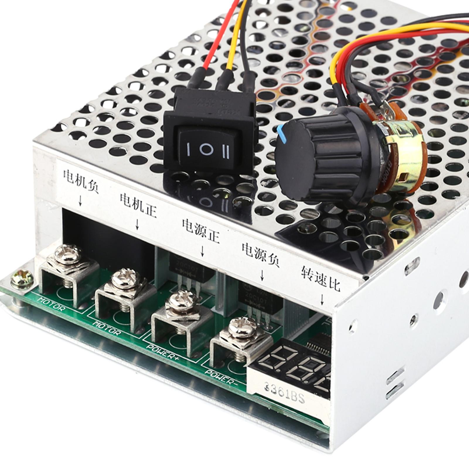10V-55V 60A DC Motor Speed Controller Gouverneur Umkehr Richtung Schalter Mit Digital Display
