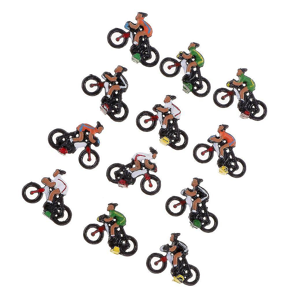 12 Stück Miniatur Radfahrer Modell