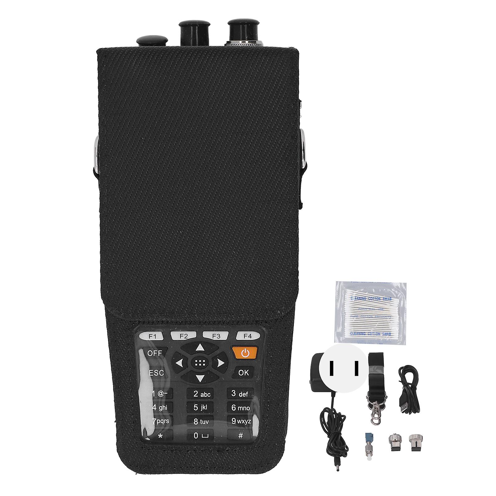 3.97 inch OTDR Optical Time Domain Reflectometer, Fiber Optic Power Meter, 0-60km Length Breakpoint Tester, 100-240V US Plug