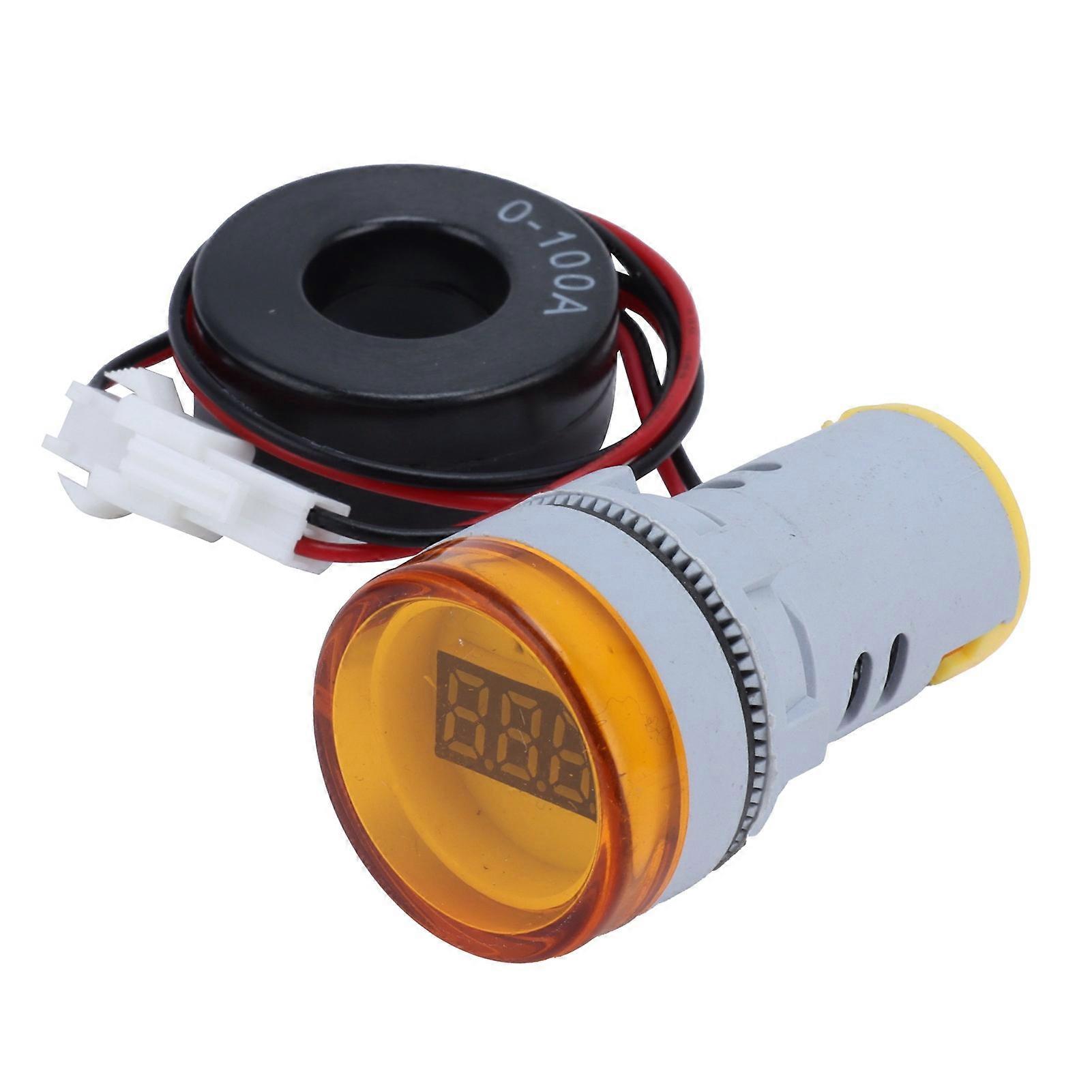 Accurate Digital Current Meter Ammeter AD16‑22DSA with Signal Indicator Light (AC)