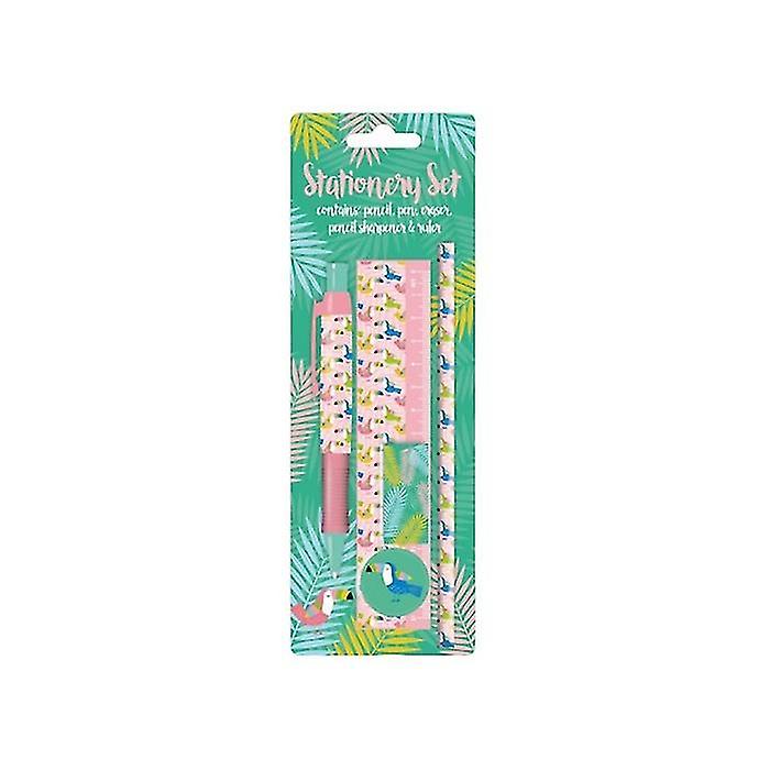 Funky Tropical Stationery Set (Pack of 5)