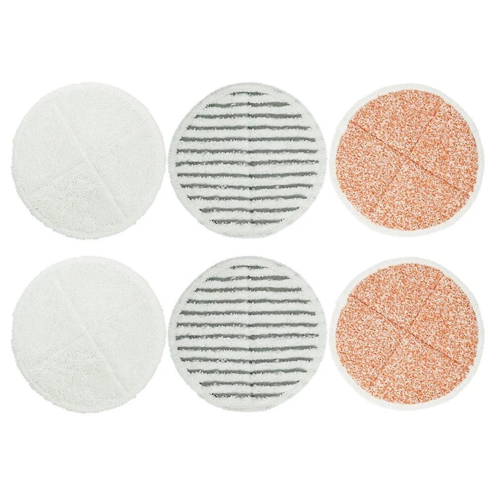 6 Pack Pair Spin Mop Pads Replacement Set for Bissell Spinwave 2124 2039 2037 2039A~26857
