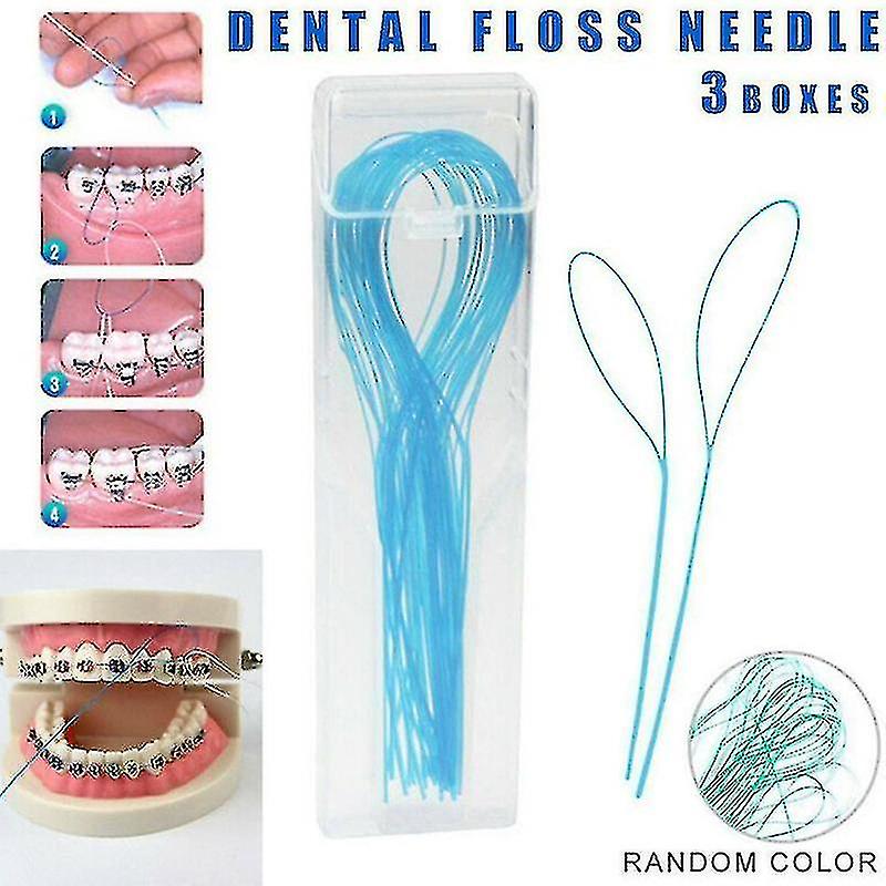 105 件牙科牙线穿线器简单环 + 牙套牙套牙桥植入物 Shytmv