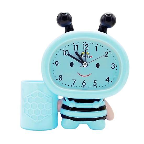Table Clock Bee Shape Multifunctional 3 Colors Reliable Home Digital Bedside for Gift