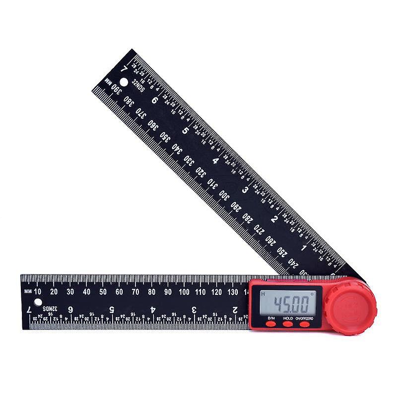360 Degree Lcd Carbon Fiber Digital Angle Ruler Inclinometer Protractor Angle Finder Measuring Tool