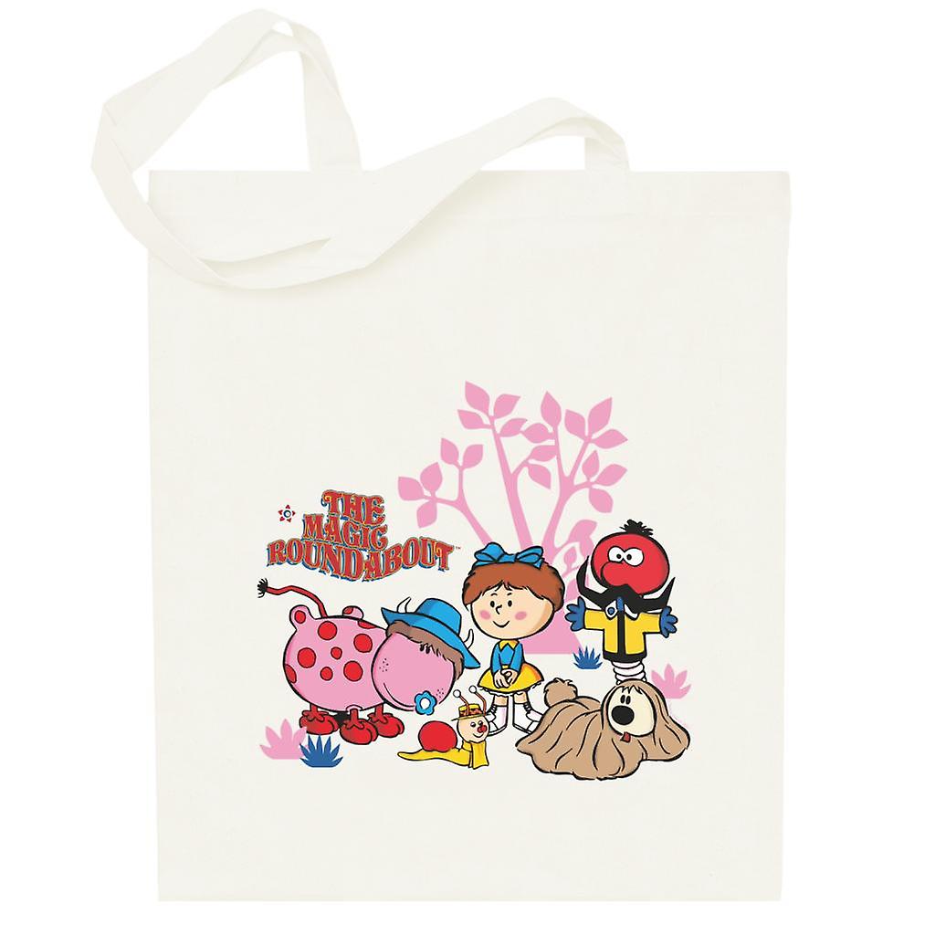The Magic Roundabout Retro Cartoon Style Totebag