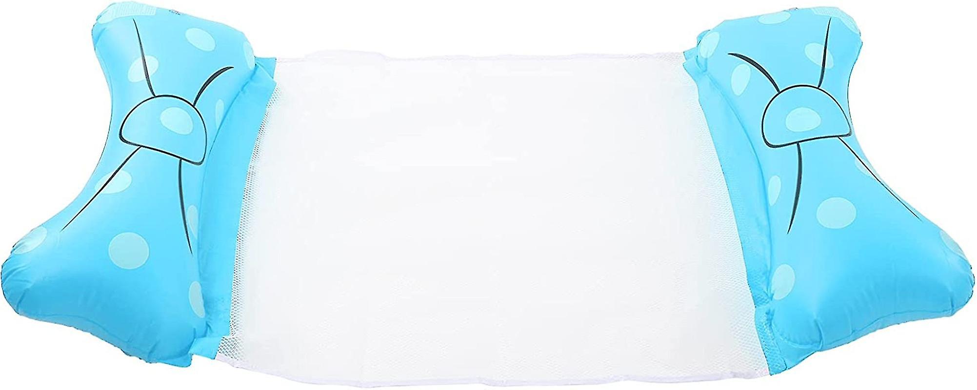 Portable inflatable floating chair pvc inflatable floating bed (rose Red)