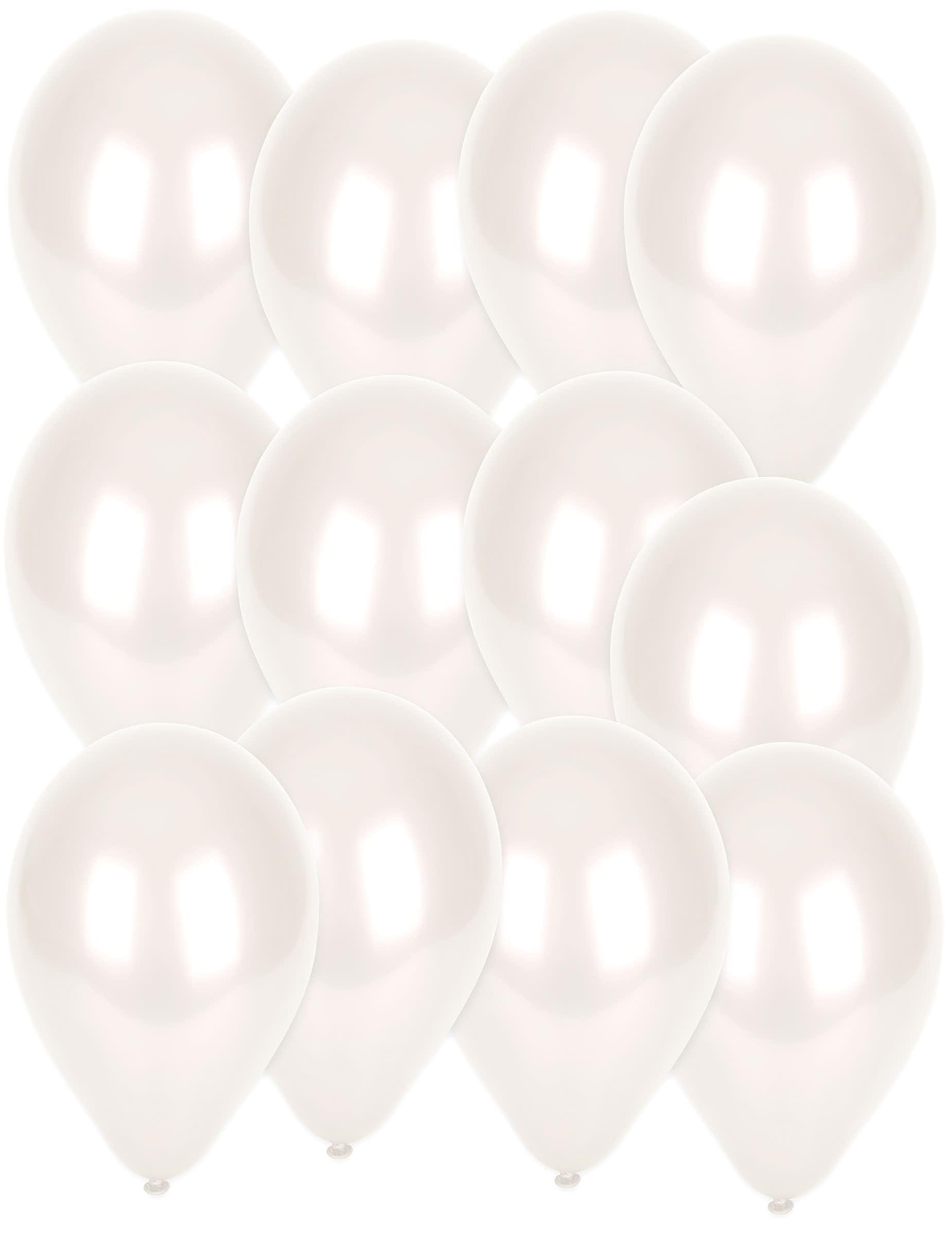 50 ivory balloons metallic 73 cm