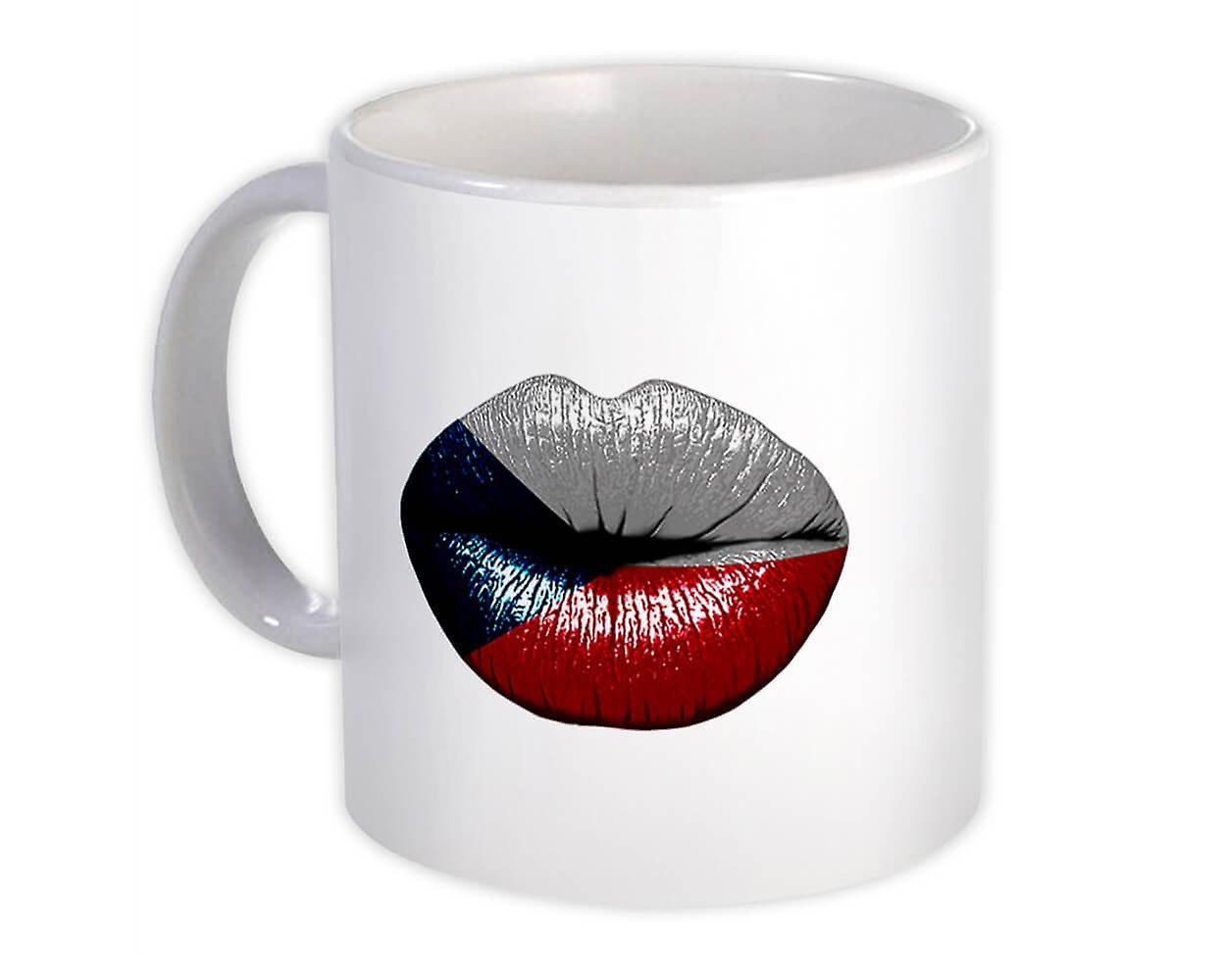 Gift Mug: Lips Czech Flag Czech