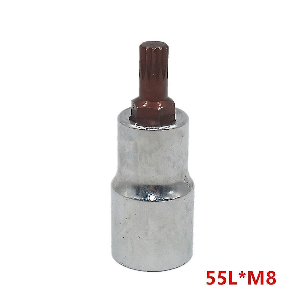 1 Pc Socket 1/2inch Torx Screwdriver Bit Pneumatic Bit Batch Head 12 Point M5-m12 55/100mm For Elect