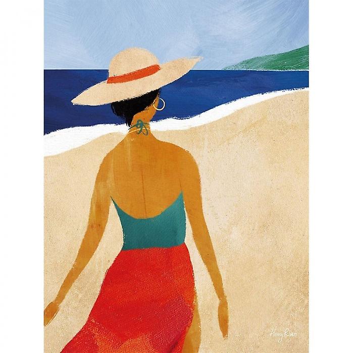 Henry Rivers Beach Girl II Canvas Print