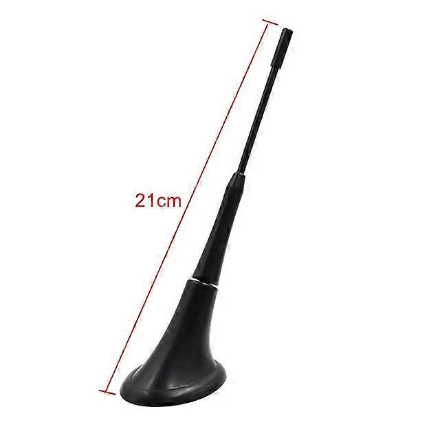 X Autohaux Car Roof Antenna Decoration 21/23/24/30/37cm Black Self Adhesive Base External Radio Signal Decorative Antenna Aerial
