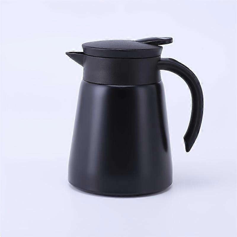 600ml Premium Thermal Coffee Carafe Tea Pot - Durable 304 Stainless Steel, Double Wall Vacuum Insulated, Ergonomic Cool Touch Handle, Excellent Hot an