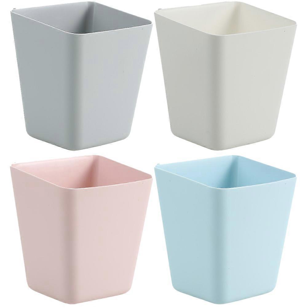 4pcs Hanging Storage Holder Storage Containers Hanging Buckets Rolling Cart Hanging Bins