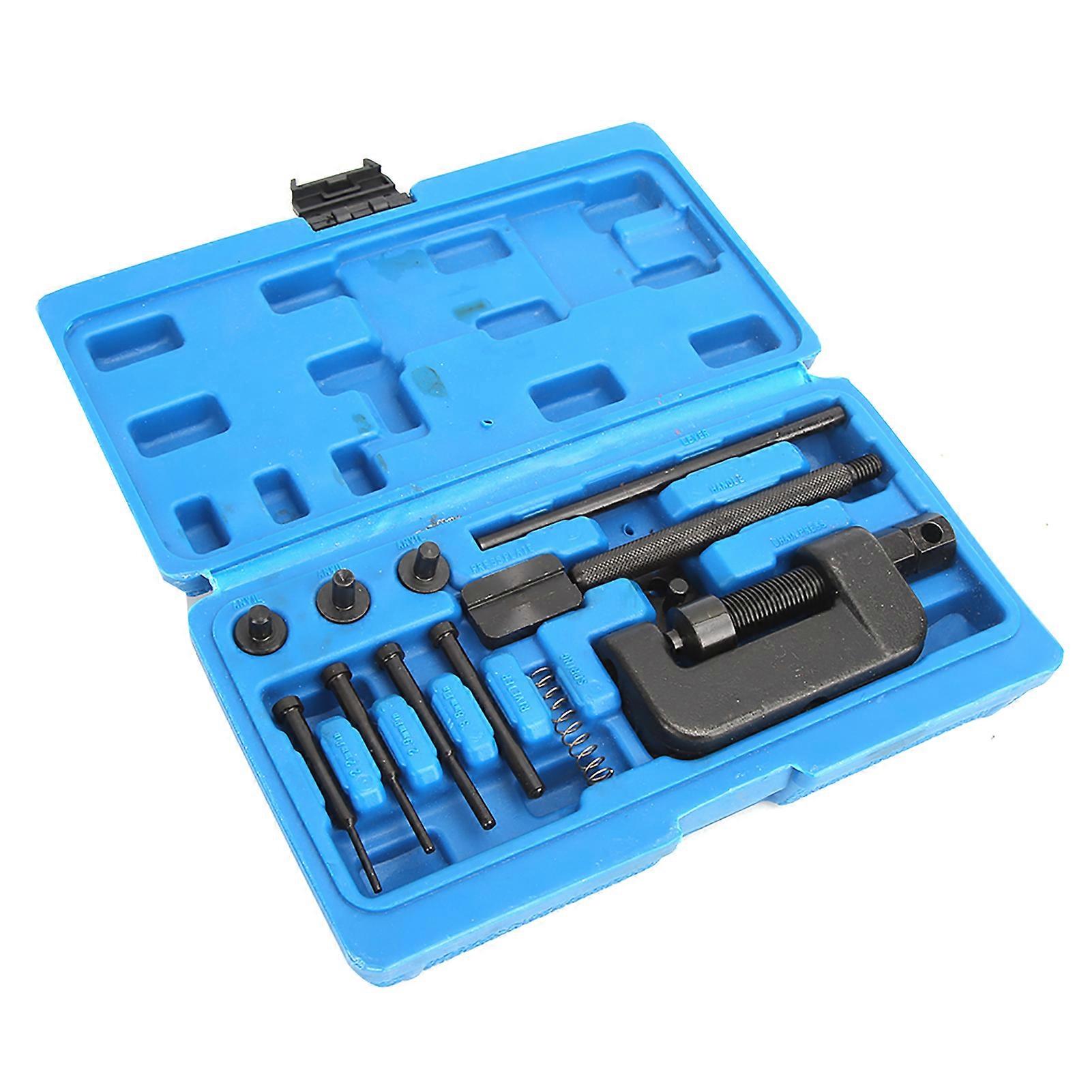 13Pcs/Set Disassembly Splitter Riveting Dechainer Remove Timing Chain Breaker Set Motorcycle Tool