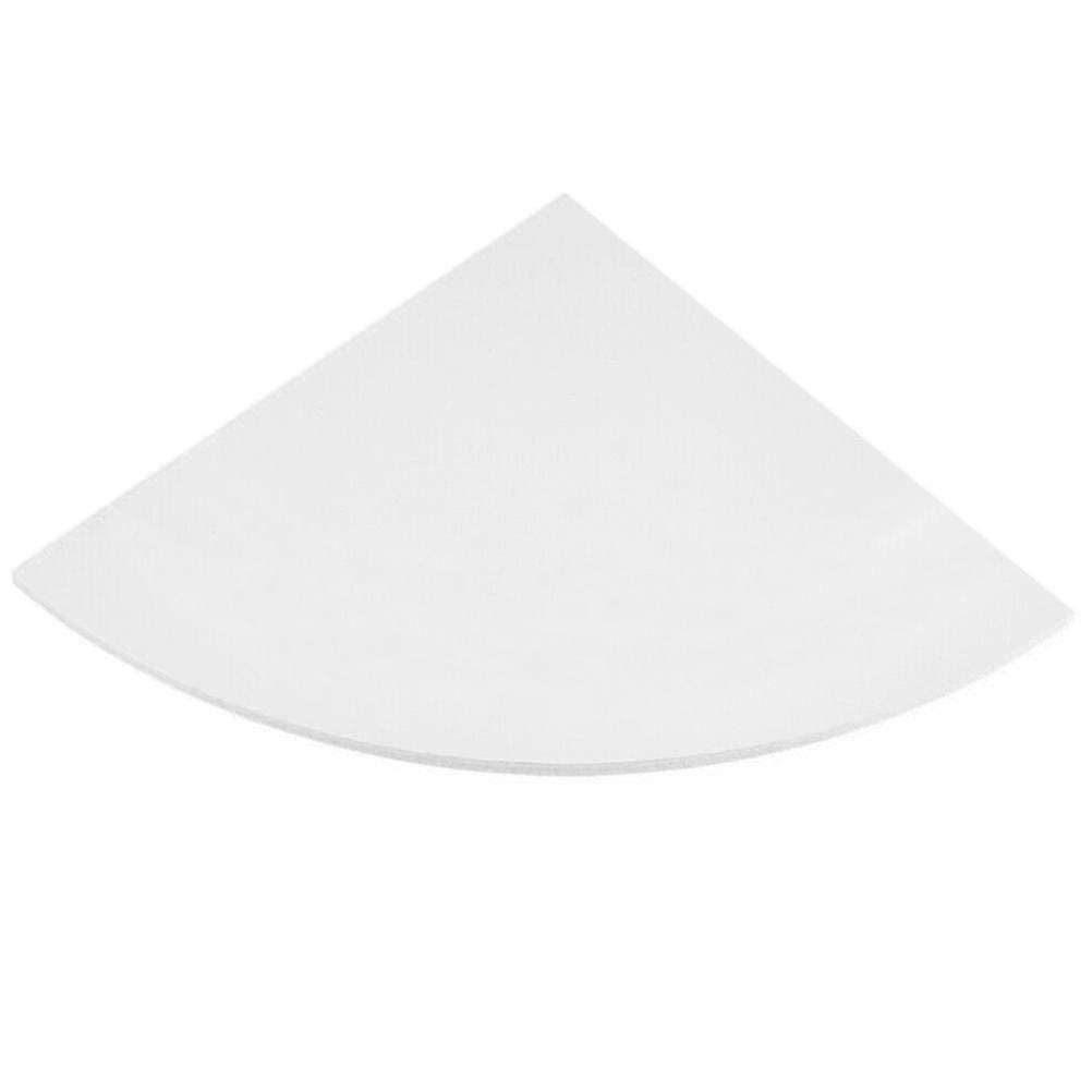 Fan Shape Wall Corner Shelf Set Wall-mounted Corner Storage Rack (white)