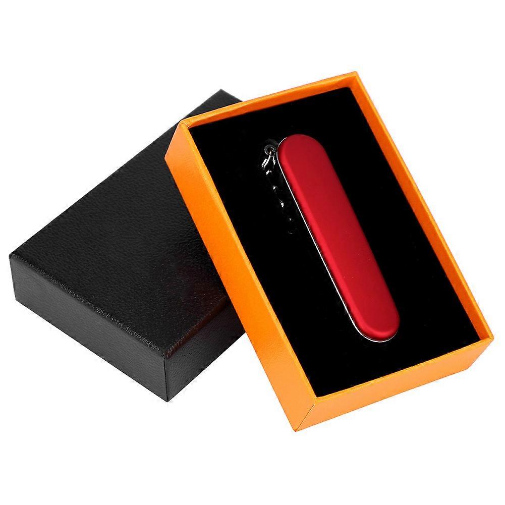 5 in1 Multifunctional USB Flameless Lighter with Wine Opener Screwdriver Red