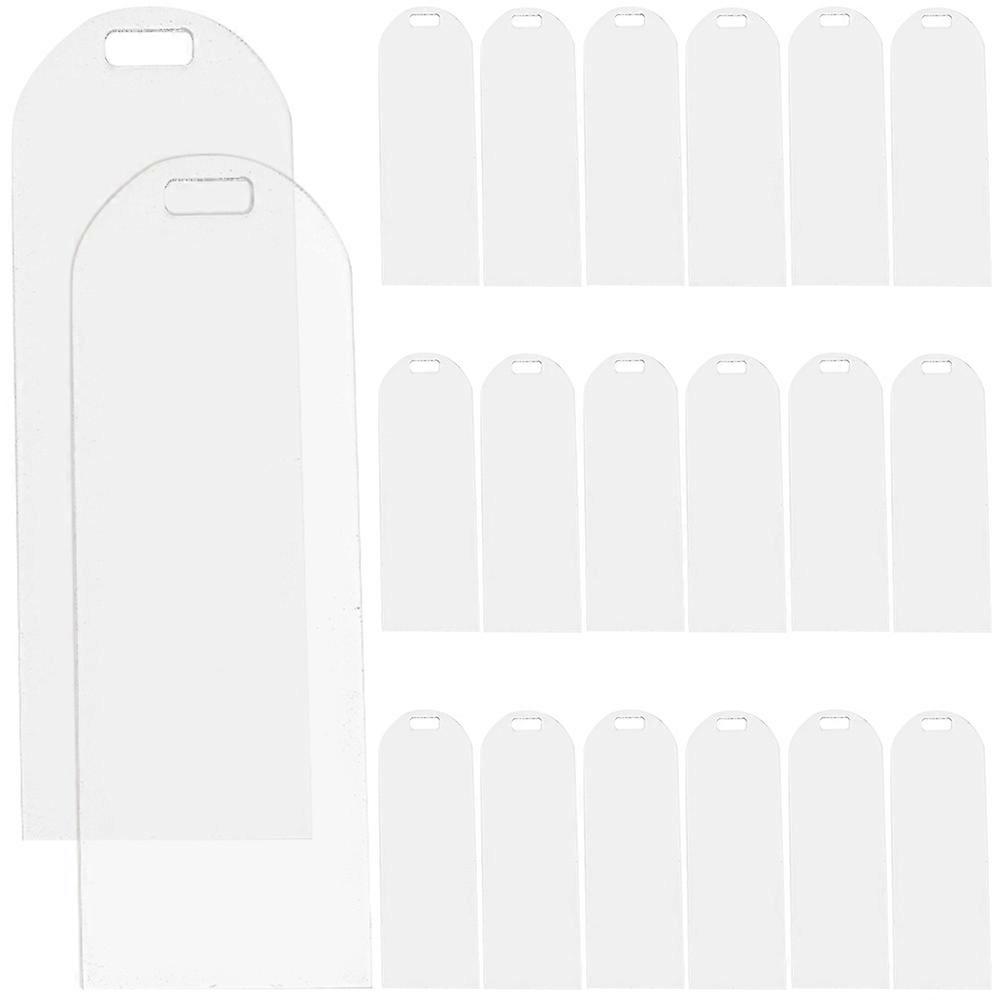 20pcs Marque-pages Vides Marque-pages Vierges Coloré Acrylique Lecture Marque-page Marque-pages bricolage