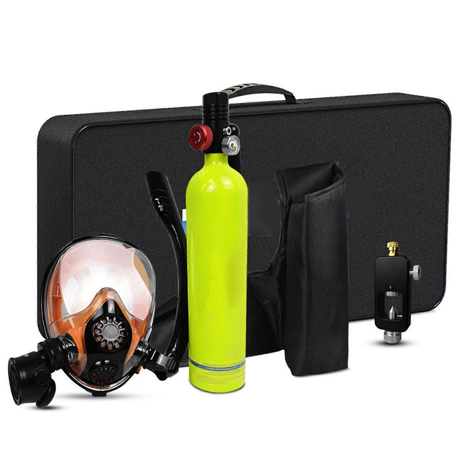 1L Diving Oxygen Cylinder Equipment Set Portable Snorkeling Swimming Training Kits