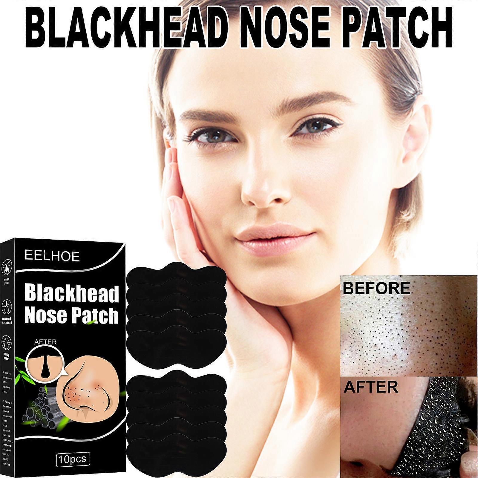 Nose Strips, 10 Pcs Pore Strips, Charcoal Blackhead Remover Strips,Deep Cleansing Pores, Removes Blackheads and Pimples, Removes Oil and Impurities, R