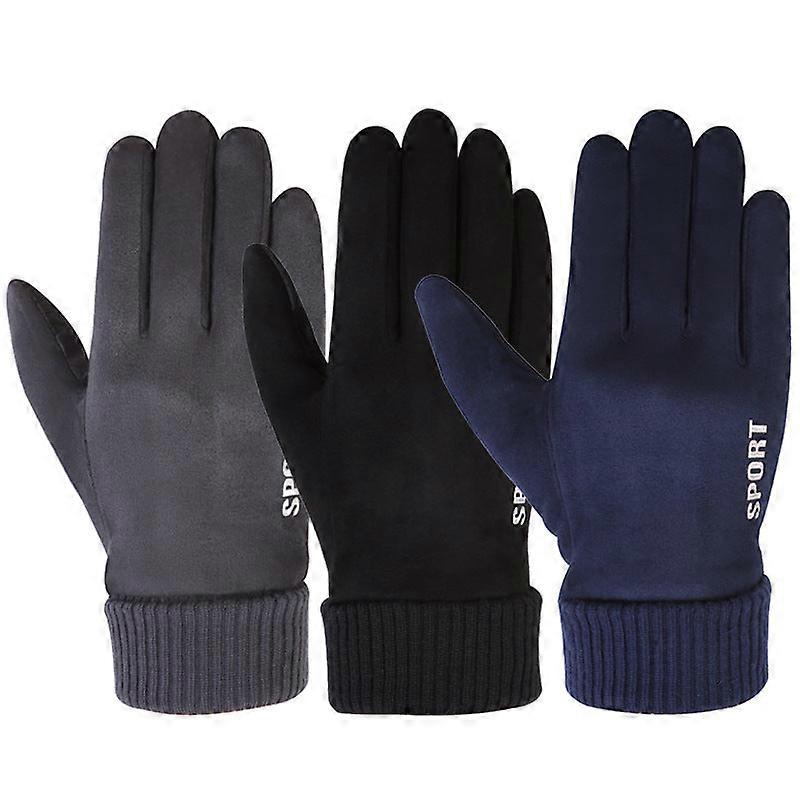 Gants de cyclisme épais et chauds pour hommes et femmes, pour l'automne et l'hiver, pour écran tactile et conduite