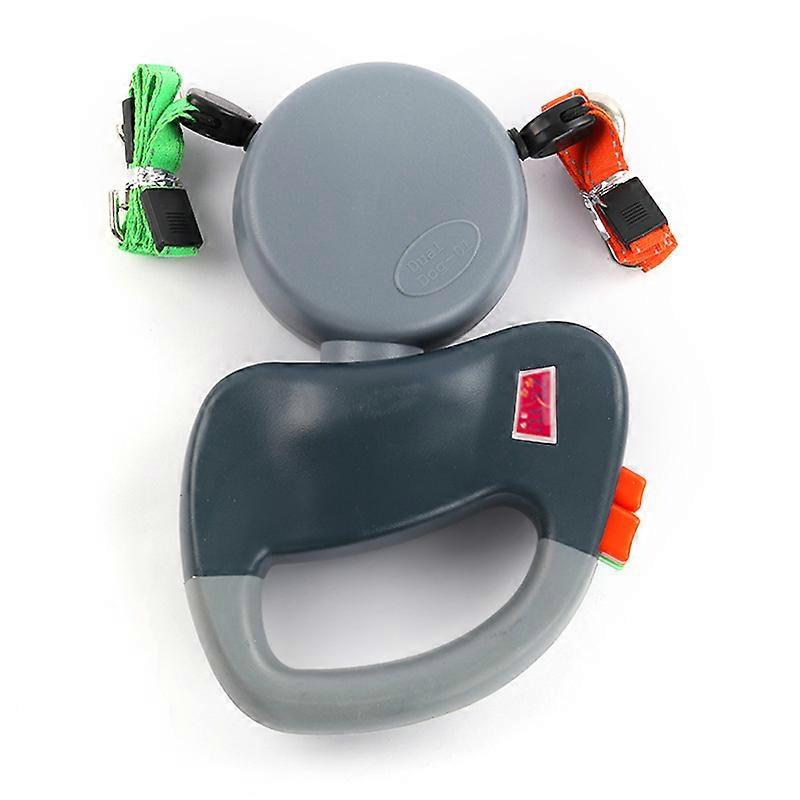 Pet Double Head Leash Automatic Retractable Leash One Drag Two