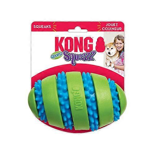 Kong KONG Squeezz Goomz 足球狗玩具,每个 1 个/大号