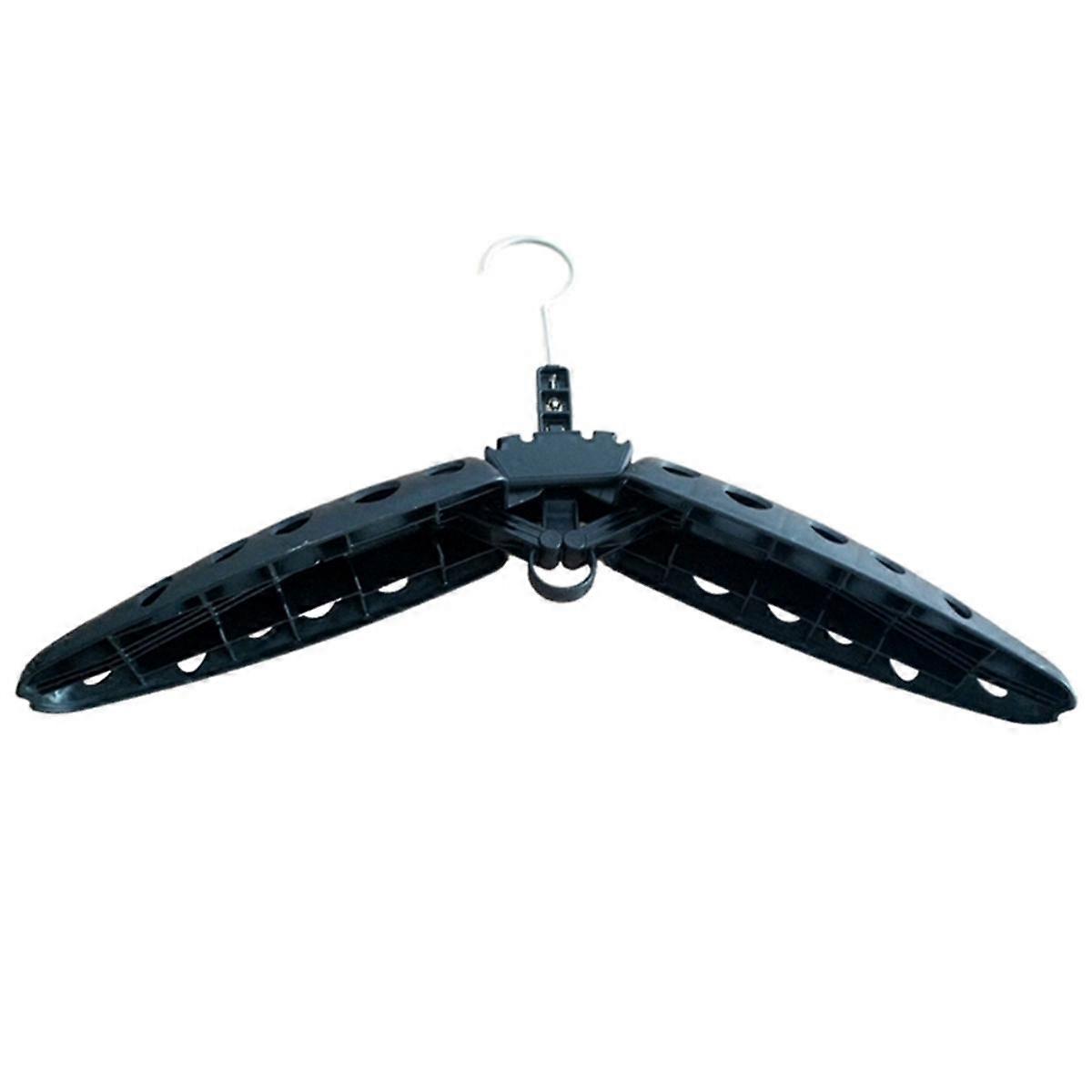 Wetsuit Hanger Foldable Surfing Suit Hangers Scuba Diving Accessory Folding Vented Hanger,Black