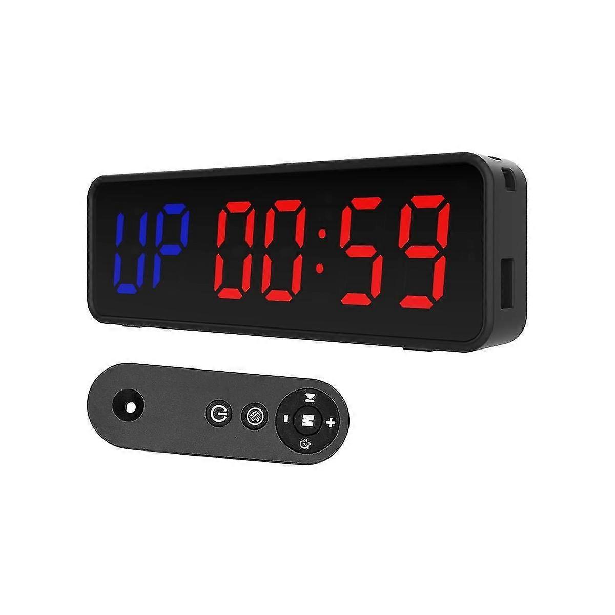 Portable Gym Timer Interval Timer With Rechargeable Battery Led Digital Display Workout Fitness Sports Timer With Remote