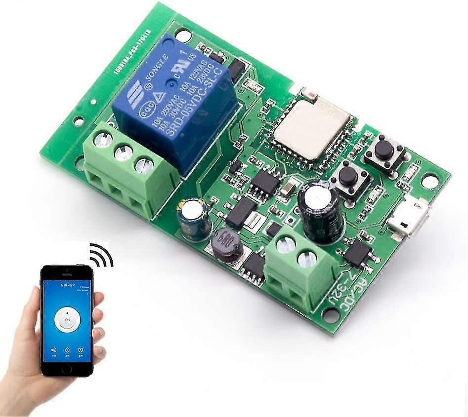 Wifi Relay Module, 1 Channel Dc 5-32v Wifi With Remote Control Compatible