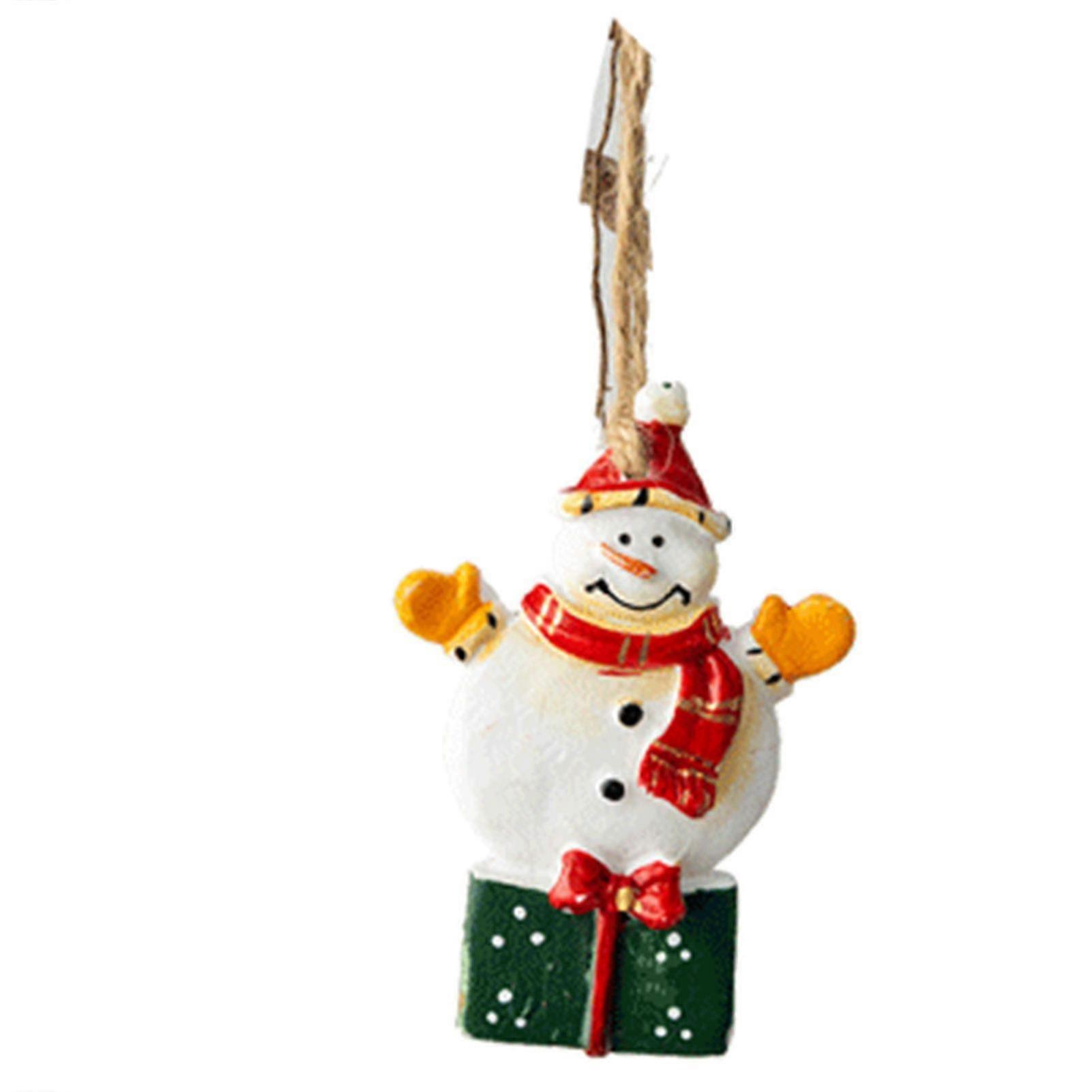 christmas miniature pendant curved handmade santa claus crafts hold gift for xmas tree crafts home
