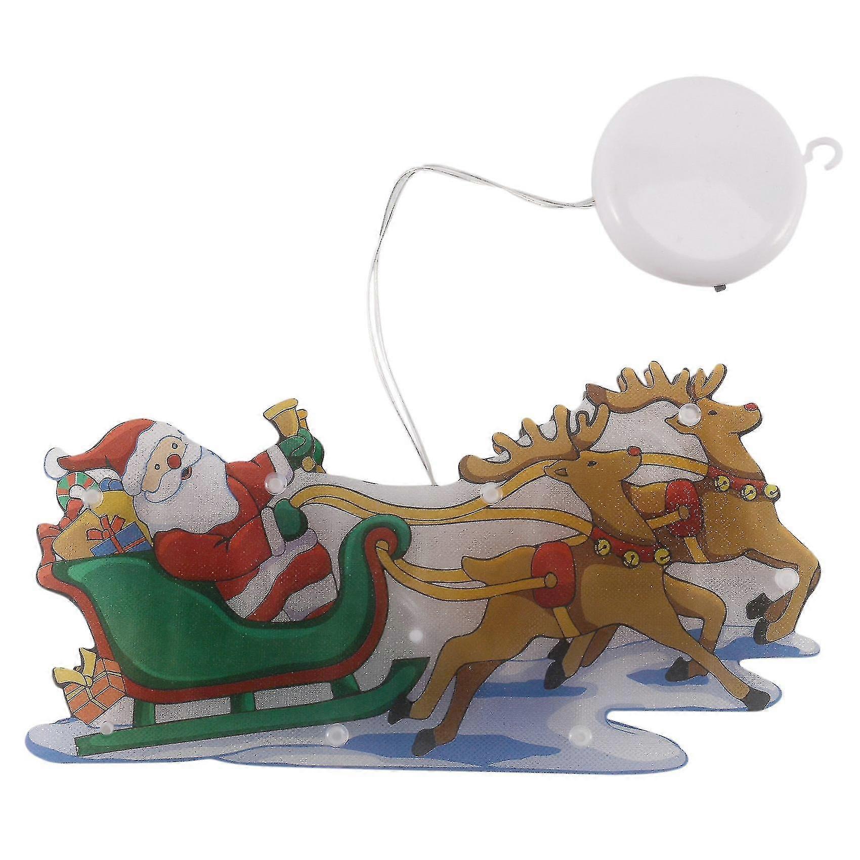 santa claus led suction cup window hanging lights decoration light g