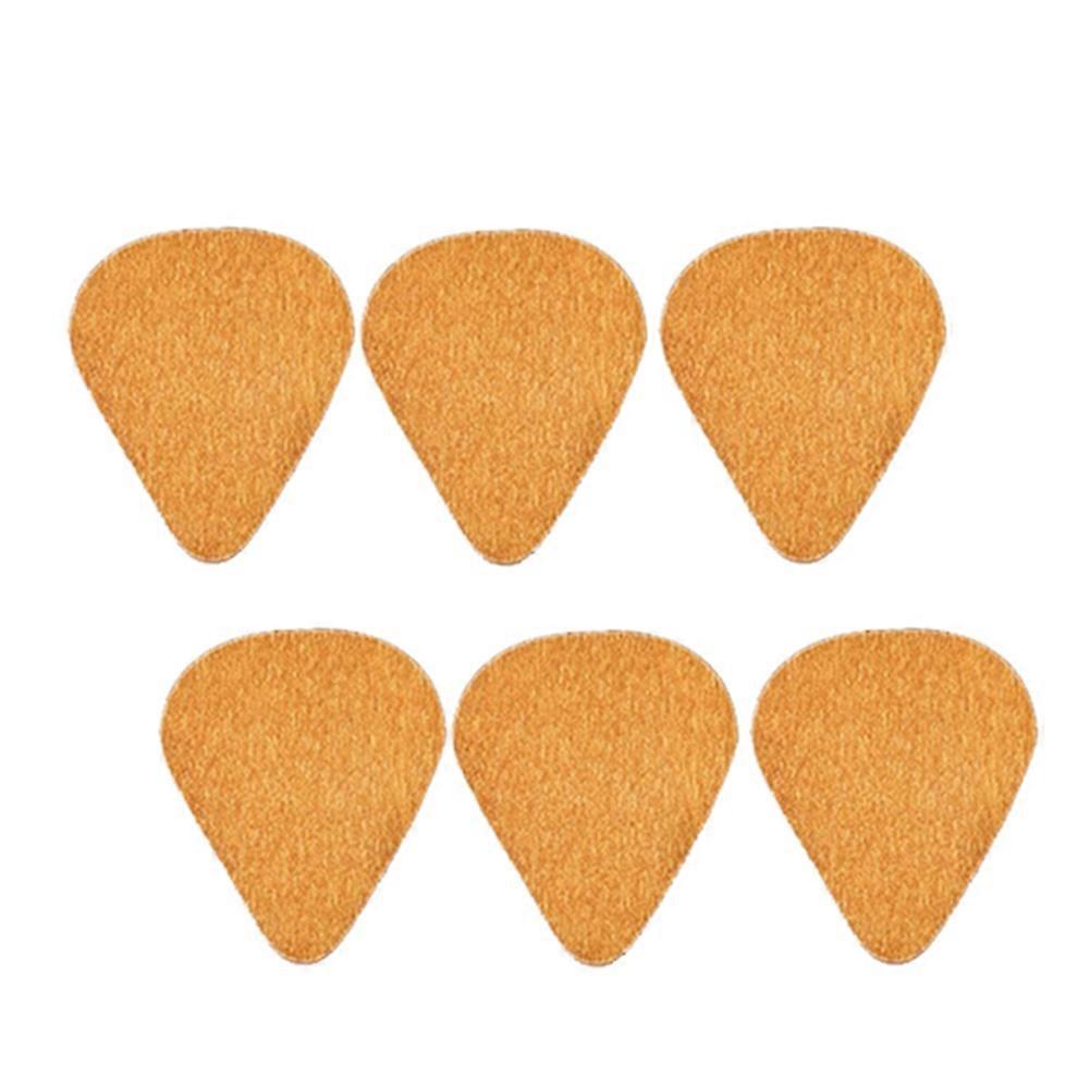 Gitarrplektrumlåda med 6 st gitarrplektrum, träask för akustisk gitarr för presentinstrument gitarr bas