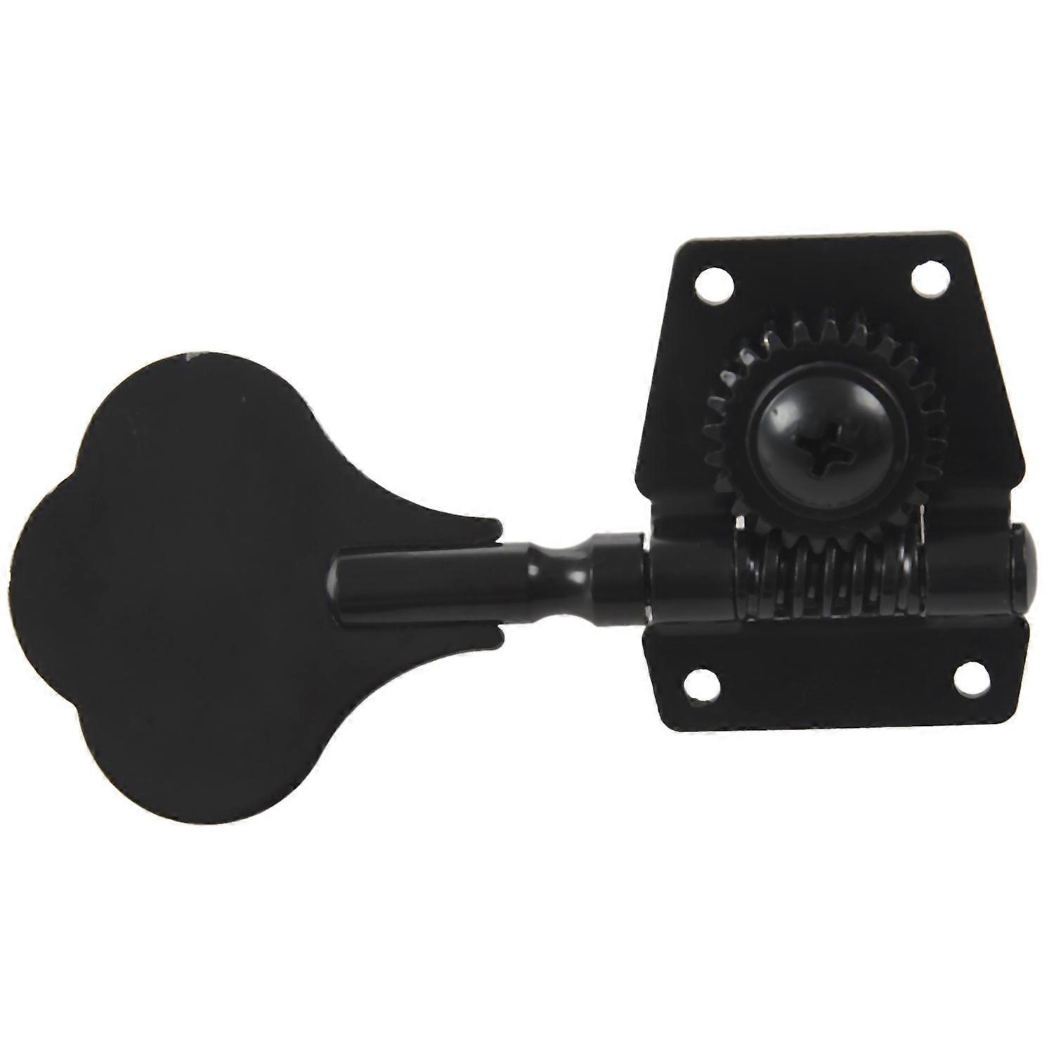 4Pcs Guitar Tuning Pegs Electric Tuner Guitar Open Tuning Pegs Machine Heads for Jazz Black