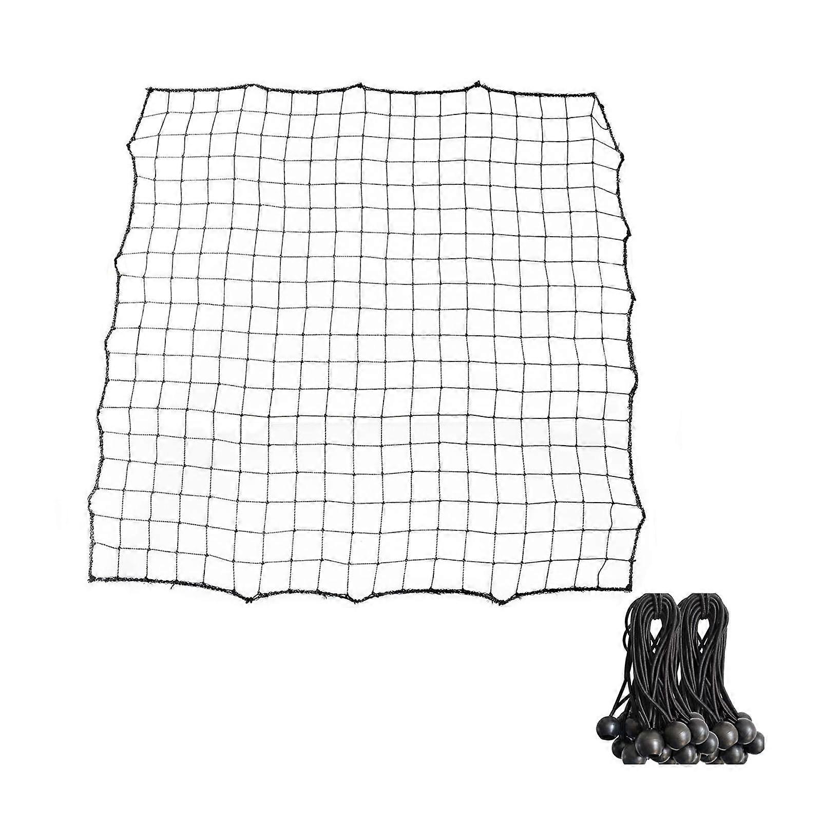 Soccer Rebounder Net with 20 Elastic Ropes Kickback Football Practice Net Target Goal Rebound Net Beginner Training Aid