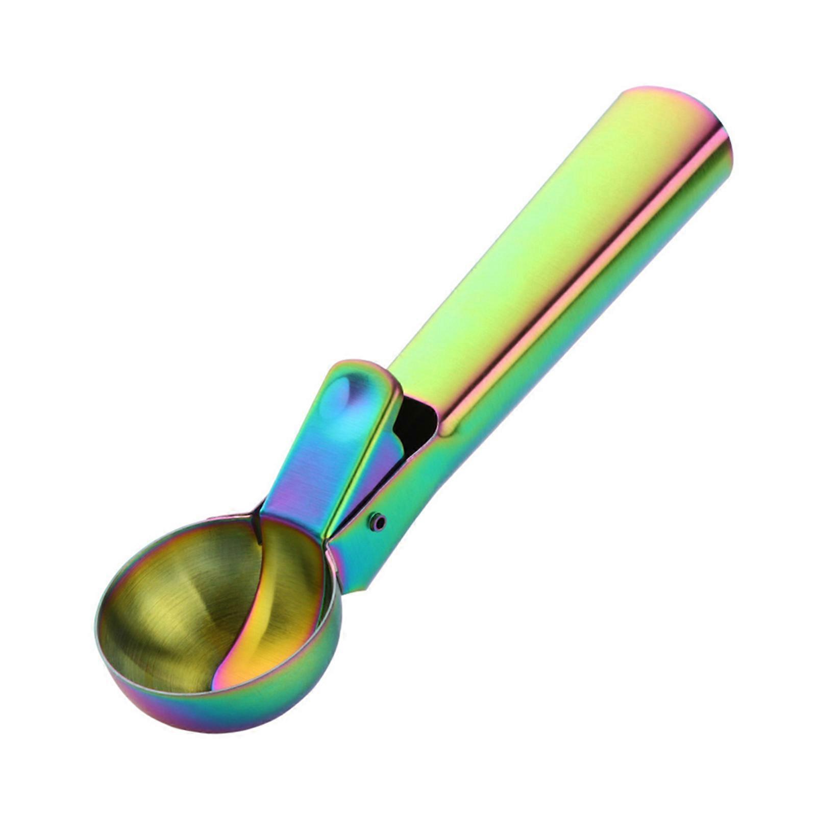 Ice Cream Scoop rustfritt stål iskrem scoop med utløsere Non-Stick Scoop