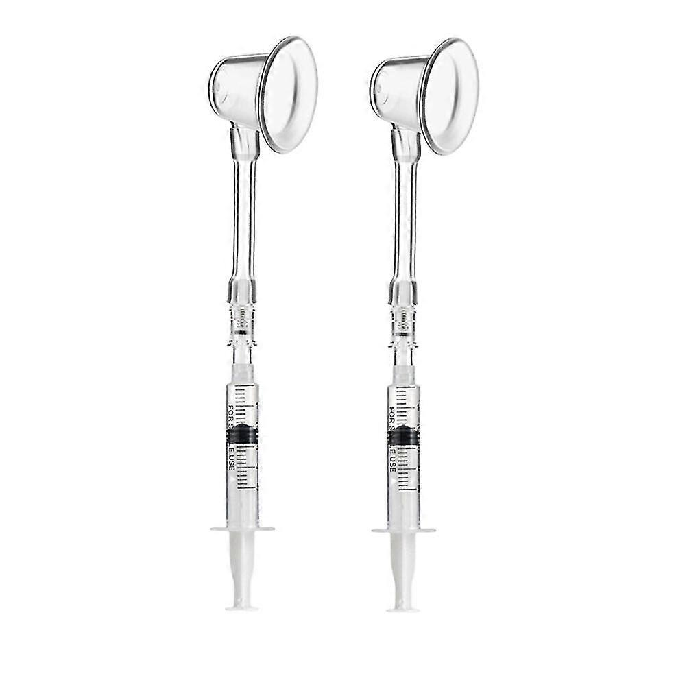 2pcs Aspirator Corrector Retraction Corrector Pullers For Flat And Inverted Nipples(white)