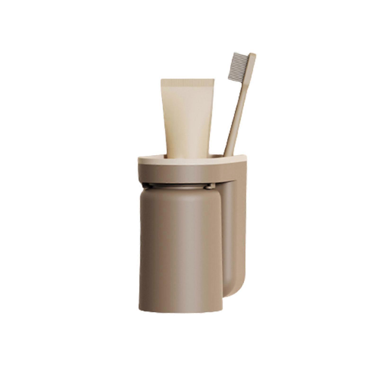 Wall Hanging Cup Holders Space Saving Storage Holder for Toothbrush Toothpaste Cup Tumbler