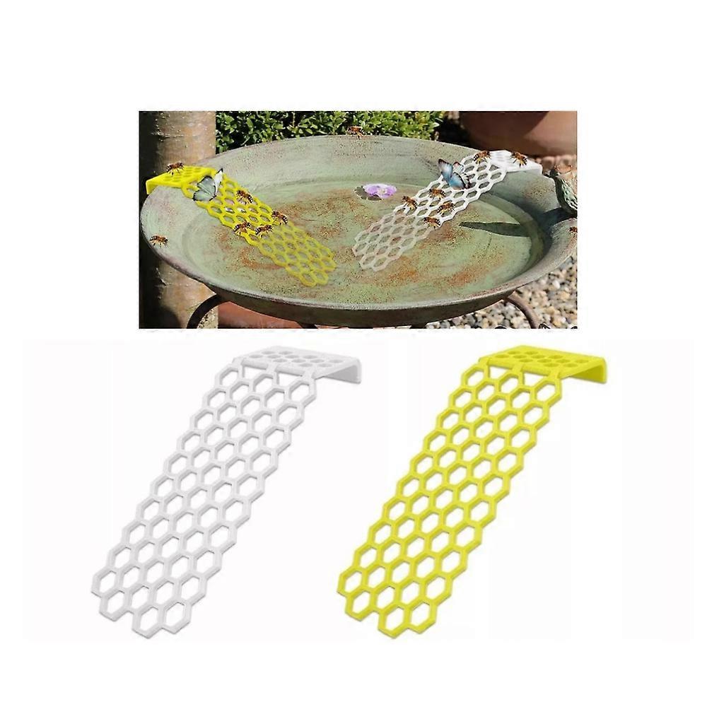 Floating Bee Ladder Use for Bee Cups for Garden and Bird Baths, Floating Bee Island Use for Bee Cups, Colorful Bee Insect Waterer