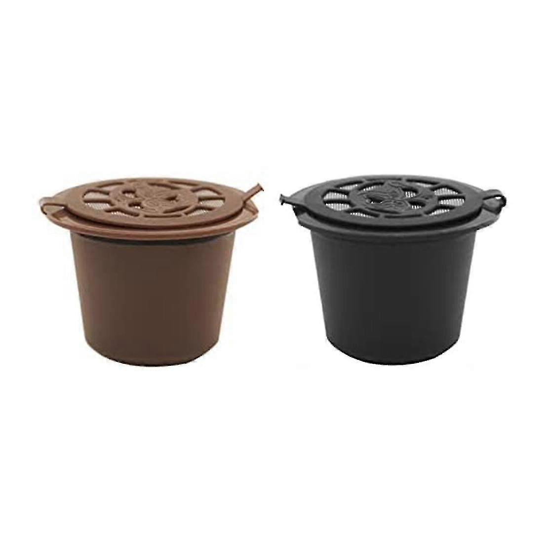 2pcs Compatible With Nespresso Line Coffee Machine Refillable Capsules Cups