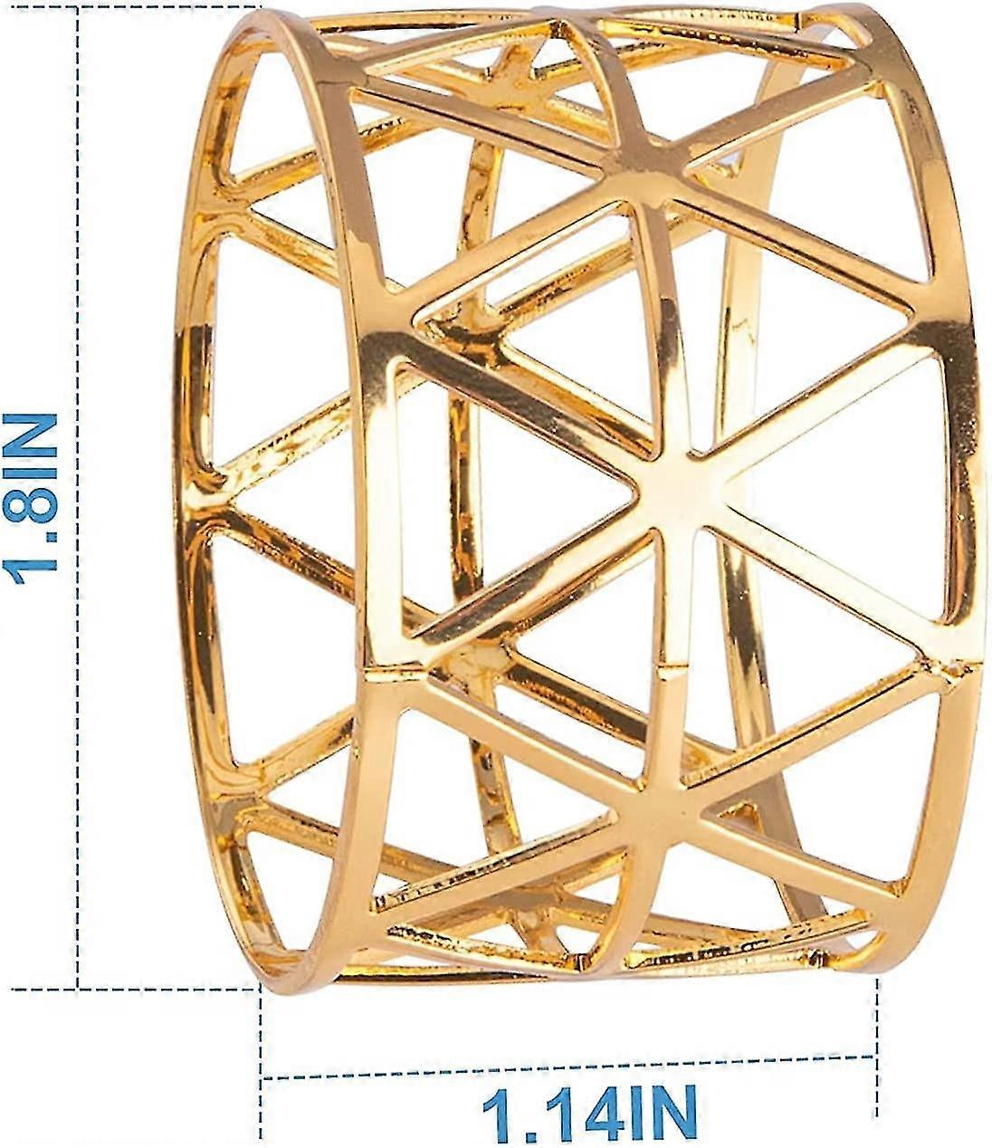 12 Pcs - Gold Napkin Rings, Table Decorations