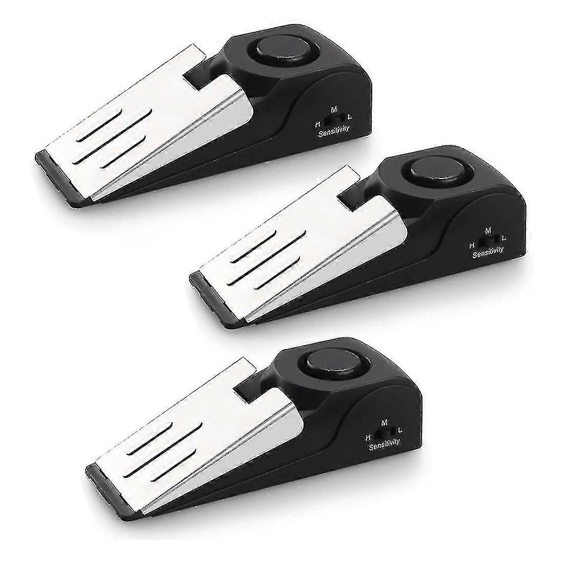 3pcs Türstoppalarm, Türstopper mit 120db Sicherheitsalarm