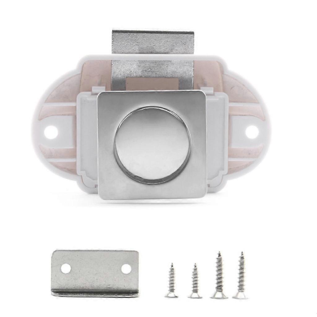 Keyless for Latch Knob Push Button Catch Lock for Rv Boat Hardware Button Lock