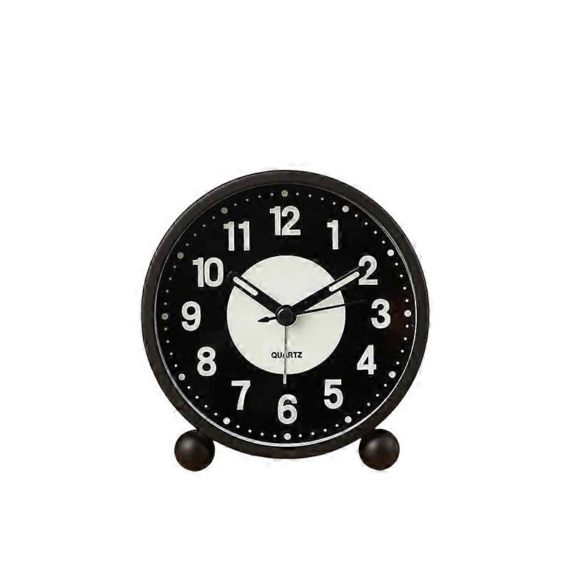Silent Bedside Alarm Clock | Non~Ticking | Glow-in-the-Dark Bedroom Clock