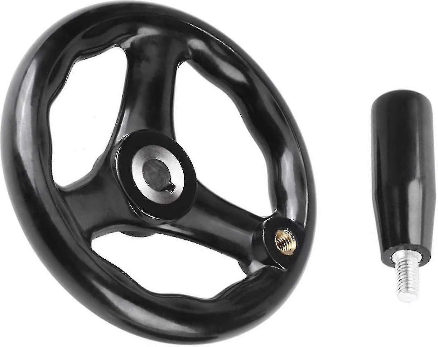 Hand Wheel,crank Hand Wheel,hand Wheel For Milling Machine,3 Spokes Hand Wheel,12 X 100 Mm With Rotating Handle,for Lathes, Grinders --(WR)