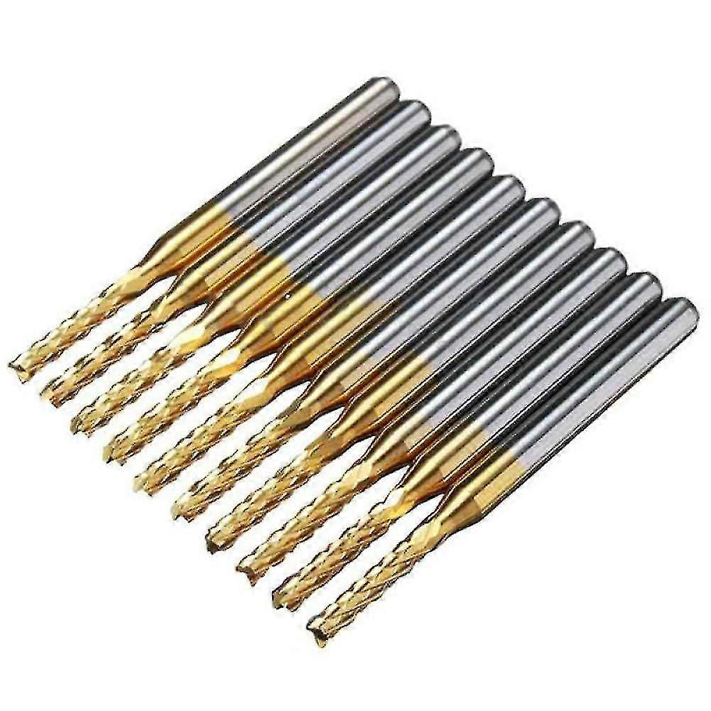 10pcs 3.175mm 1/8inch Shank Milling Cutter Router Bit Woodworking Engraving Tool