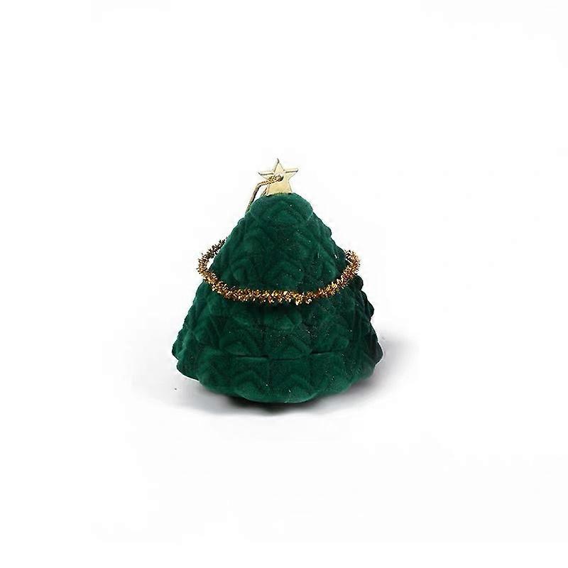 2pcs Xmas Tree Ring Box Lovely