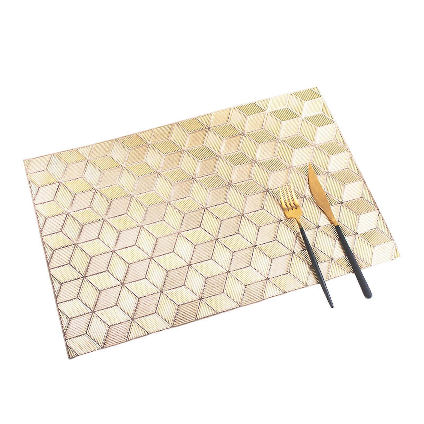 Dining Table Placemat Easy to Clean Non-Slip Table Mat Scratch-resistant Placemat Kitchen Placemat for Home
