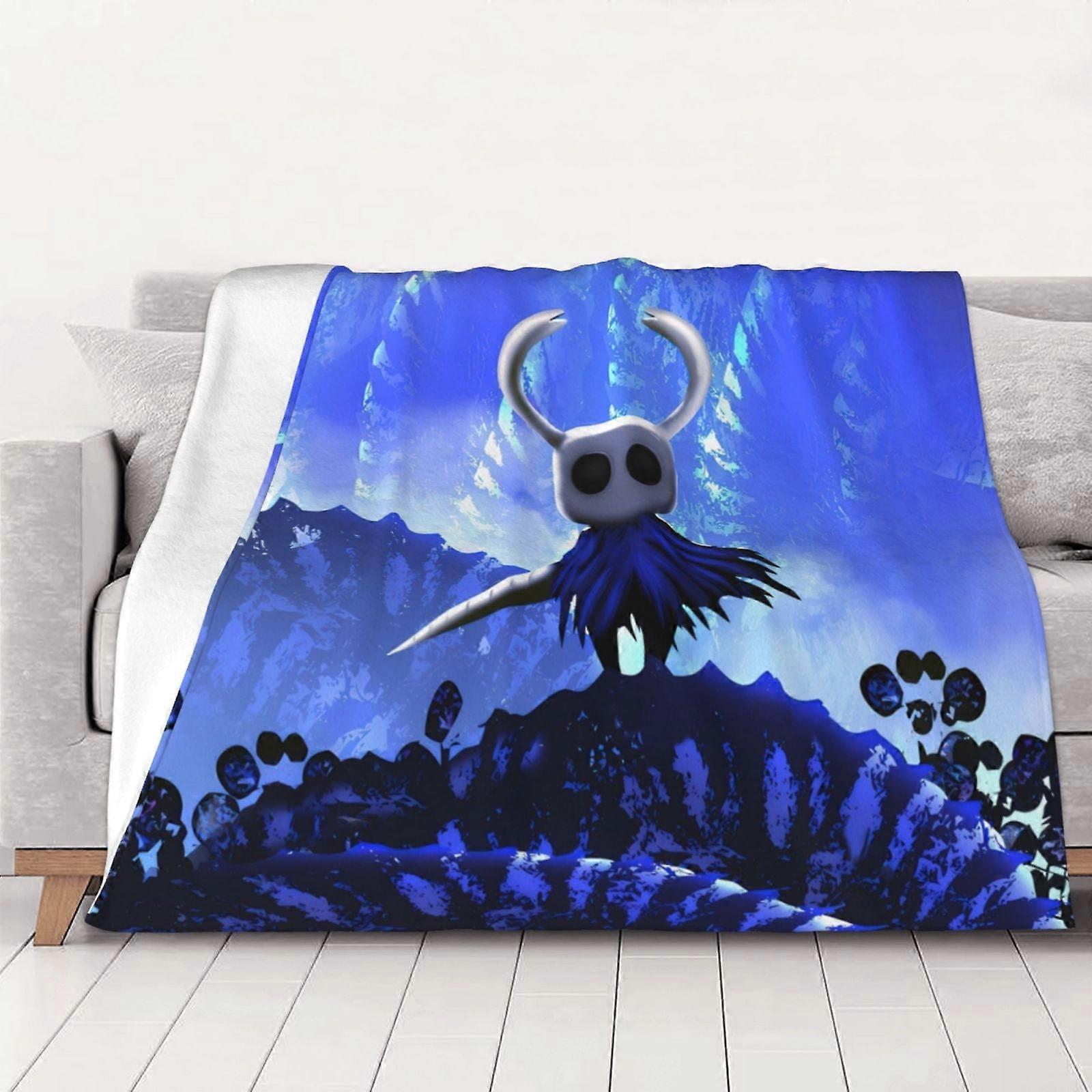 Cobertor de Cavaleiro Oco GEGAOLE Cobertor de Sofá de Cavaleiro Oco Presente Acampamento Viagem Cobertor Quente Preto 40*30 polegadas-DS21721