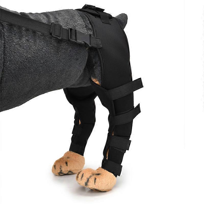 EVAGO Dog Rear Leg Hock Brace, Pair of Canine Dog Leg Joint Wraps Compression Brace Protects Wounds, Heals and Prevents Injuries and Sprains Helps wit